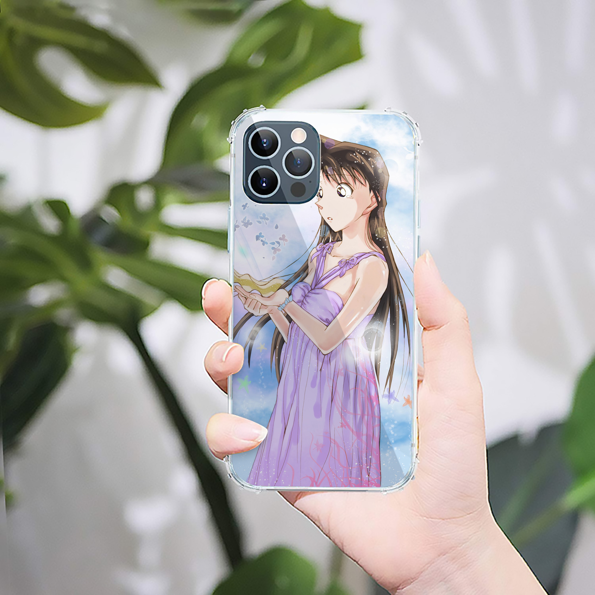 （画像用） 名探偵コナン Detective Conan 【iPhone 12シリーズ対応】透明スマホケース（クリアソフトケース）